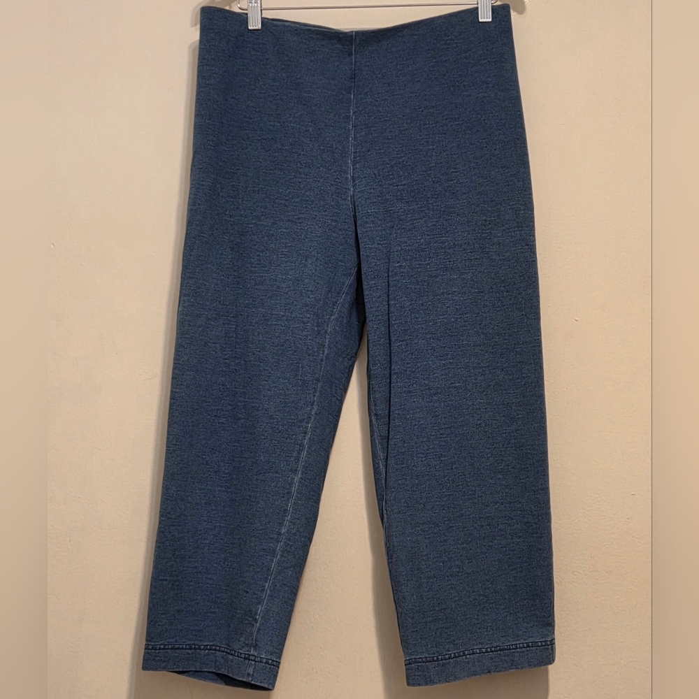 Pure Jill Indigo Slim Crops
